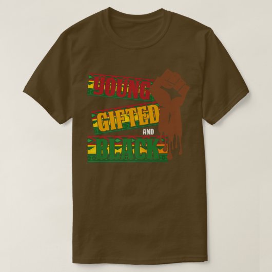 Maand voor jonge geschenken en zwarte geschiedenis t-shirt (Design voorkant)