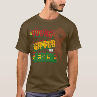 Maand voor jonge geschenken en zwarte geschiedenis t-shirt