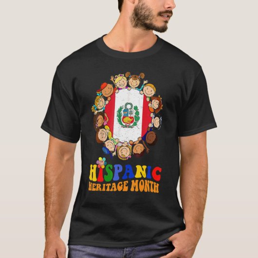 Maand voor Kinder jongens in Peru T-shirt (Voorkant)