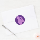 Maand voor vrouwengeschiedenis Rosie de Riveter Pa Ronde Sticker (Envelop)