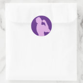 Maand voor vrouwengeschiedenis Rosie de Riveter Pa Ronde Sticker (Tas)