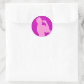 Maand voor vrouwengeschiedenis Rosie de Riveter Pi Ronde Sticker (Tas)