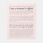 Maand voor vrouwengeschiedenis Sojourner Truth cit Fleece Deken (Voorkant)