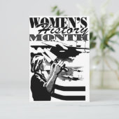 Maand vrouwengeschiedenis,  retrospectief kaart (Staand voorkant)