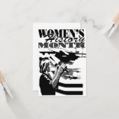 Maand vrouwengeschiedenis,  retrospectief kaart (Voorkant / Achterkant in situ)