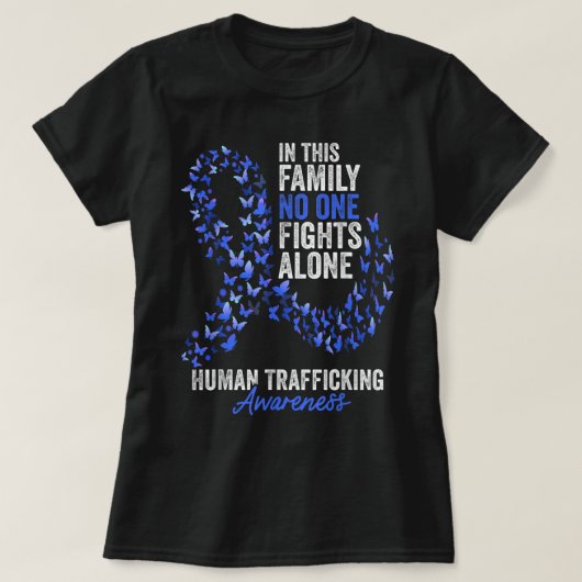 Maand waarop Butterflies Blue T-shirt (Design voorkant)