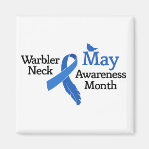 maand Warbler Neck Awareness Magneet