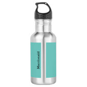 Maand zwarte geschiedenis Power Fist RISE BOVEN Cu Waterfles (Achterkant)