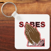 maand zwarte SABES-geschiedenis Sleutelhanger (Voorkant)