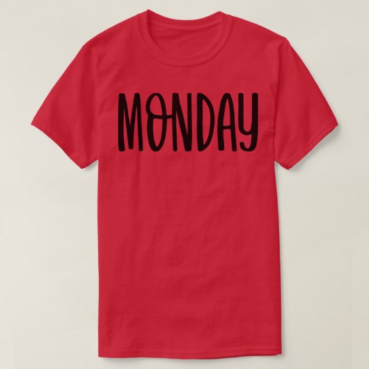 maandag 1 t-shirt (Design voorkant)