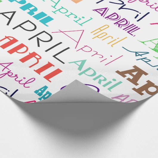 Maandag april cadeaupapier (Hoek)