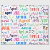 Maandag april cadeaupapier (Vlak)