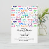 Maandag april kaart (Staand voorkant)