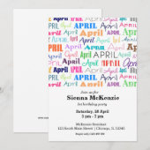 Maandag april kaart (Voorkant / Achterkant)