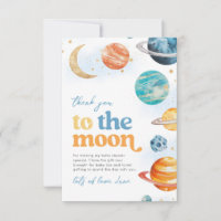 Maandag Baby Shower Bedankkaartjes