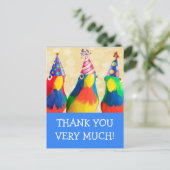 Maandag bedankt voor je Briefkaart op feestelijke  (Staand voorkant)