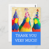 Maandag bedankt voor je Briefkaart op feestelijke  (Voorkant / Achterkant)