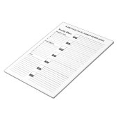 Maandag begin wekelijks Blocnote Functioneel Lined (Schuin)