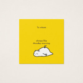 Maandag bericht Devil Vierkante Visitekaartjes