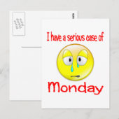 Maandag Blauwen Briefkaart (Voorkant / Achterkant)