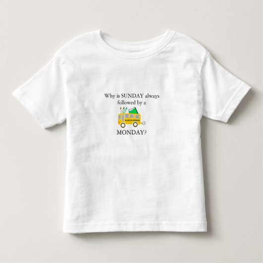 Maandag Blues Kinder Shirts (Voorkant)