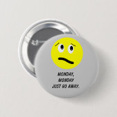 Maandag Button (Voorkant /achterkant)