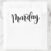 Maandag - Calligraphy / Lettering Sticker (Tas)