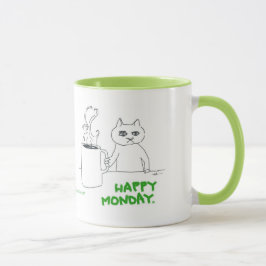 Maandag Cat Comic Mok