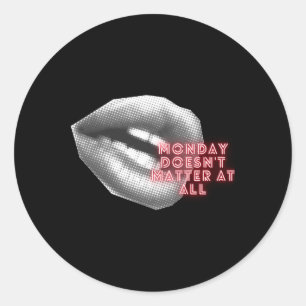 Maandag doet het helemaal niet ~ Kylie Minogue Fan Ronde Sticker