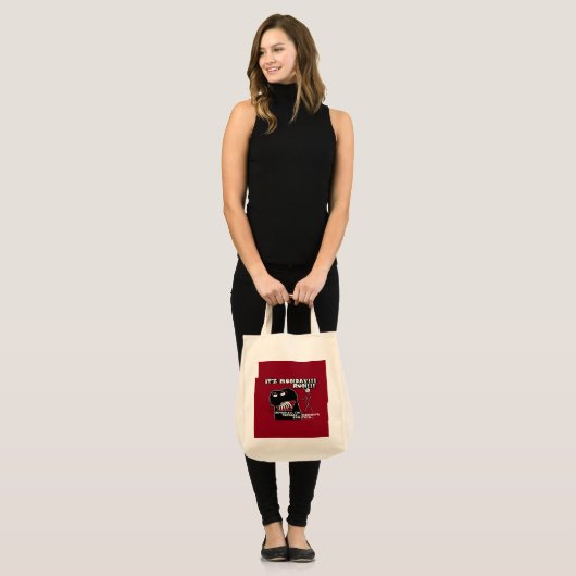 Maandag en z'n boosdoener Dinsdag Ren. Funny Carry Tote Bag (Voorkant (model))