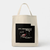 Maandag en z'n boosdoener Dinsdag Ren. Funny Carry Tote Bag (Achterkant)