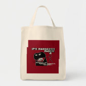 Maandag en z'n boosdoener Dinsdag Ren. Funny Carry Tote Bag (Voorkant)