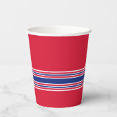 Maandag feestdagen - Rode Blauw Papieren Bekers (Achterkant)