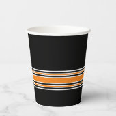 Maandag feestelijke staven en leeftijd - Oranje zw Papieren Bekers (Achterkant)