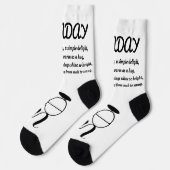 Maandag Gedicht Sokken - Trendy, Funny, White&Blac (Links)