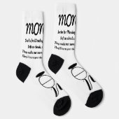 Maandag Gedicht Sokken - Trendy, Funny, White&Blac (Rechts)
