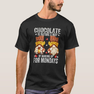 Maandag genomica voor vrouwen en Mannen bruine cho T-shirt