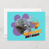 Maandag, heb ik gelijk? briefkaart (Voorkant / Achterkant)