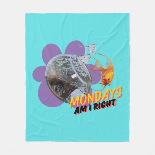 Maandag, heb ik gelijk? fleece deken (Voorkant)