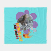 Maandag, heb ik gelijk? fleece deken (Voorkant (Horizontaal))