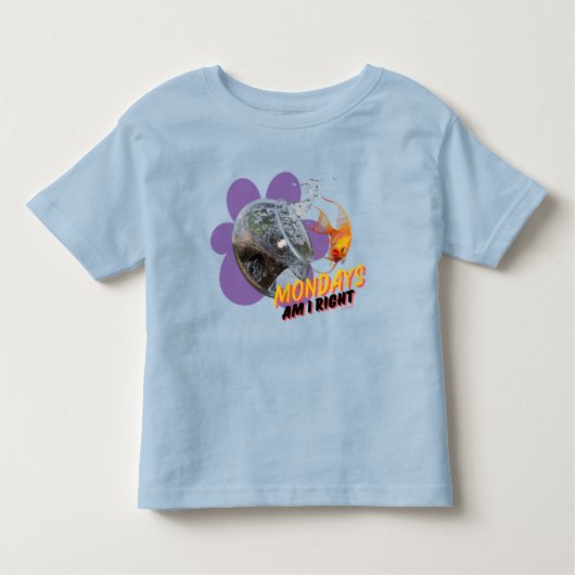 Maandag, heb ik gelijk? kinder shirts (Voorkant)