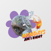 Maandag, heb ik gelijk? raamsticker (Vel)