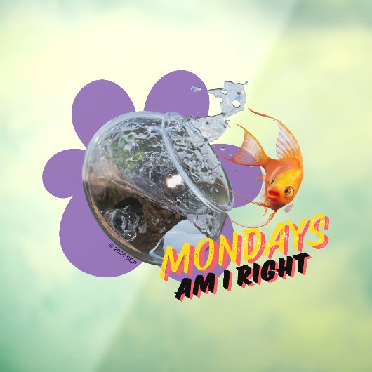 Maandag, heb ik gelijk? raamsticker (Vel 3)
