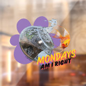 Maandag, heb ik gelijk? raamsticker (Vel 2)