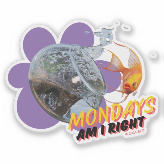 Maandag, heb ik gelijk? sticker (Voorkant)