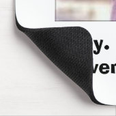 Maandag. Het is niet voor iedereen. Muismat (Hoek)