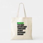 Maandag het kortste horrorverhaal tote bag (Achterkant)