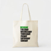 Maandag het kortste horrorverhaal tote bag (Voorkant)