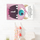 Maandag in Cute Pink Partij Elke Leeftijd Spandoek (Insitu)