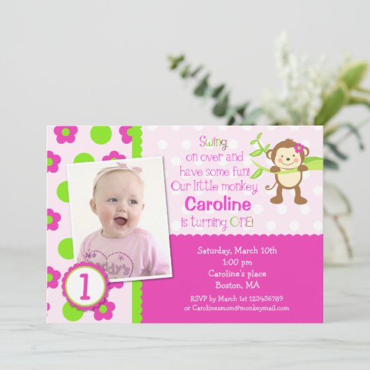 Maandag in de Mod Monkey Kaart (Staand voorkant)